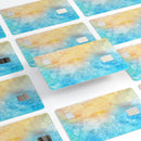 Washed Ocean 42 Absorbed Watercolor Texture - Premium Protective Decal Skin-Kit for the Apple Credit Card