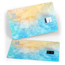 Washed Ocean 42 Absorbed Watercolor Texture - Premium Protective Decal Skin-Kit for the Apple Credit Card