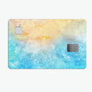 Washed Ocean 42 Absorbed Watercolor Texture - Premium Protective Decal Skin-Kit for the Apple Credit Card