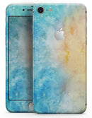 Washed Ocean 42 Absorbed Watercolor Texture - Skin-kit for the iPhone 8 or 8 Plus