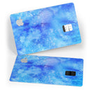 Washed Ocean Blue 402 Absorbed Watercolor Texture - Premium Protective Decal Skin-Kit for the Apple Credit Card