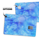 Washed Ocean Blue 402 Absorbed Watercolor Texture - Premium Protective Decal Skin-Kit for the Apple Credit Card