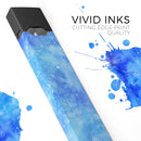 Washed Ocean Blue 402 Absorbed Watercolor Texture - Premium Decal Protective Skin-Wrap Sticker compatible with the Juul Labs vaping device