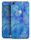 Washed Ocean Blue 402 Absorbed Watercolor Texture - Skin-kit for the iPhone 8 or 8 Plus