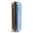 Washed Ocean Blue 42 Absorbed Watercolor Texture iPhone 6/6s or 6/6s Plus 2-Piece Hybrid INK-Fuzed Case
