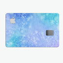 Washed Ocean Blue 42 Absorbed Watercolor Texture - Premium Protective Decal Skin-Kit for the Apple Credit Card