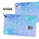 Washed Ocean Blue 42 Absorbed Watercolor Texture - Premium Protective Decal Skin-Kit for the Apple Credit Card