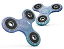 Washed Ocean Blue 42 Absorbed Watercolor Texture Full-Body Fidget Spinner Skin-Kit