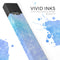 Washed Ocean Blue 42 Absorbed Watercolor Texture - Premium Decal Protective Skin-Wrap Sticker compatible with the Juul Labs vaping device