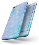 Washed Ocean Blue 42 Absorbed Watercolor Texture - Skin-kit for the iPhone 8 or 8 Plus