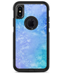 Washed Ocean Blue 42 Absorbed Watercolor Texture - iPhone X OtterBox Case & Skin Kits