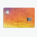 Washed Orange Absorbed Watercolor Texture - Premium Protective Decal Skin-Kit for the Apple Credit Card