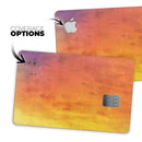 Washed Orange Absorbed Watercolor Texture - Premium Protective Decal Skin-Kit for the Apple Credit Card