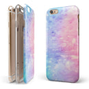 Washed Pink 4 Absorbed Watercolor Texture iPhone 6/6s or 6/6s Plus 2-Piece Hybrid INK-Fuzed Case
