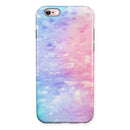 Washed Pink 4 Absorbed Watercolor Texture iPhone 6/6s or 6/6s Plus 2-Piece Hybrid INK-Fuzed Case