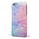 Washed Pink 4 Absorbed Watercolor Texture iPhone 6/6s or 6/6s Plus 2-Piece Hybrid INK-Fuzed Case