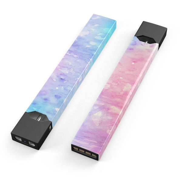 Washed Pink 4 Absorbed Watercolor Texture - Premium Decal Protective Skin-Wrap Sticker compatible with the Juul Labs vaping device