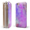 Washed Purple Absorbed Watercolor Texture iPhone 6/6s or 6/6s Plus 2-Piece Hybrid INK-Fuzed Case