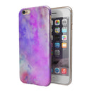 Washed Purple Absorbed Watercolor Texture iPhone 6/6s or 6/6s Plus 2-Piece Hybrid INK-Fuzed Case