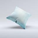 WaterColor Blue Texture Panel Ink-Fuzed Decorative Throw Pillow