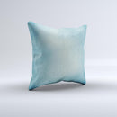 WaterColor Blue Texture Panel Ink-Fuzed Decorative Throw Pillow