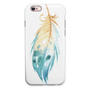 WaterColor DreamFeathers v10 iPhone 6/6s or 6/6s Plus 2-Piece Hybrid INK-Fuzed Case