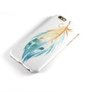 WaterColor DreamFeathers v10 iPhone 6/6s or 6/6s Plus 2-Piece Hybrid INK-Fuzed Case