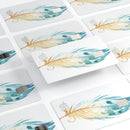 WaterColor DreamFeathers v10 - Premium Protective Decal Skin-Kit for the Apple Credit Card