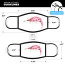 WaterColor DreamFeathers v2 - Made in USA Mouth Cover Unisex Anti-Dust Cotton Blend Reusable & Washable Face Mask with Adjustable Sizing for Adult or Child