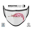 WaterColor DreamFeathers v2 - Made in USA Mouth Cover Unisex Anti-Dust Cotton Blend Reusable & Washable Face Mask with Adjustable Sizing for Adult or Child