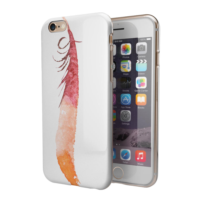 WaterColor DreamFeathers v4 iPhone 6/6s or 6/6s Plus 2-Piece Hybrid INK-Fuzed Case