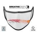 WaterColor DreamFeathers v4 - Made in USA Mouth Cover Unisex Anti-Dust Cotton Blend Reusable & Washable Face Mask with Adjustable Sizing for Adult or Child