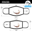 WaterColor DreamFeathers v5 - Made in USA Mouth Cover Unisex Anti-Dust Cotton Blend Reusable & Washable Face Mask with Adjustable Sizing for Adult or Child
