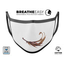 WaterColor DreamFeathers v5 - Made in USA Mouth Cover Unisex Anti-Dust Cotton Blend Reusable & Washable Face Mask with Adjustable Sizing for Adult or Child