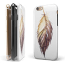 WaterColor DreamFeathers v6 iPhone 6/6s or 6/6s Plus 2-Piece Hybrid INK-Fuzed Case