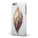WaterColor DreamFeathers v6 iPhone 6/6s or 6/6s Plus 2-Piece Hybrid INK-Fuzed Case