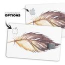 WaterColor DreamFeathers v6 - Premium Protective Decal Skin-Kit for the Apple Credit Card