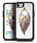WaterColor DreamFeathers v6 - iPhone 7 or 7 Plus Commuter Case Skin Kit