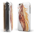 WaterColor DreamFeathers v7 iPhone 6/6s or 6/6s Plus 2-Piece Hybrid INK-Fuzed Case