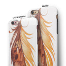 WaterColor DreamFeathers v7 iPhone 6/6s or 6/6s Plus 2-Piece Hybrid INK-Fuzed Case