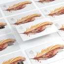 WaterColor DreamFeathers v7 - Premium Protective Decal Skin-Kit for the Apple Credit Card