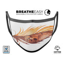WaterColor DreamFeathers v7 - Made in USA Mouth Cover Unisex Anti-Dust Cotton Blend Reusable & Washable Face Mask with Adjustable Sizing for Adult or Child