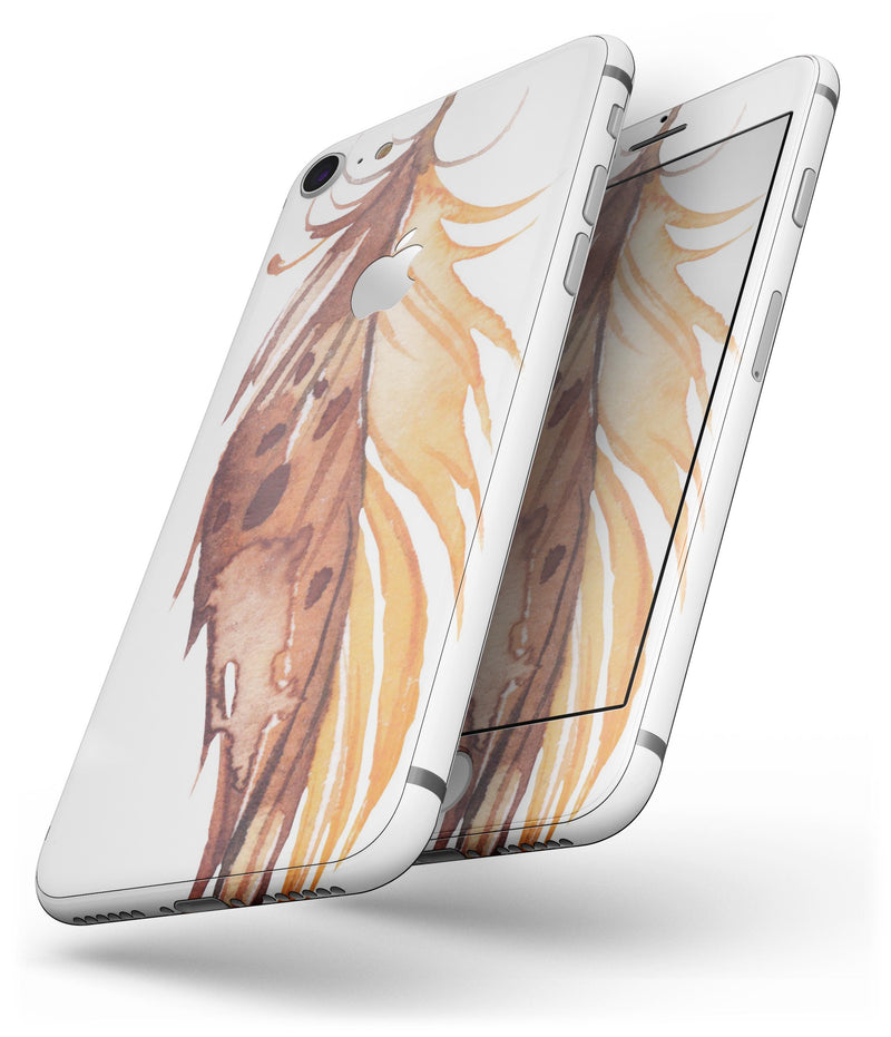WaterColor DreamFeathers v7 - Skin-kit for the iPhone 8 or 8 Plus