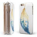 WaterColor DreamFeathers v8 iPhone 6/6s or 6/6s Plus 2-Piece Hybrid INK-Fuzed Case