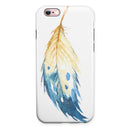 WaterColor DreamFeathers v8 iPhone 6/6s or 6/6s Plus 2-Piece Hybrid INK-Fuzed Case