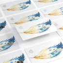 WaterColor DreamFeathers v8 - Premium Protective Decal Skin-Kit for the Apple Credit Card