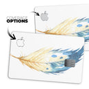 WaterColor DreamFeathers v8 - Premium Protective Decal Skin-Kit for the Apple Credit Card