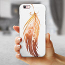 WaterColor DreamFeathers v9 iPhone 6/6s or 6/6s Plus 2-Piece Hybrid INK-Fuzed Case