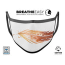 WaterColor DreamFeathers v9 - Made in USA Mouth Cover Unisex Anti-Dust Cotton Blend Reusable & Washable Face Mask with Adjustable Sizing for Adult or Child