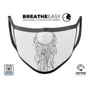 WaterColor Dreamcatchers v10 - Made in USA Mouth Cover Unisex Anti-Dust Cotton Blend Reusable & Washable Face Mask with Adjustable Sizing for Adult or Child